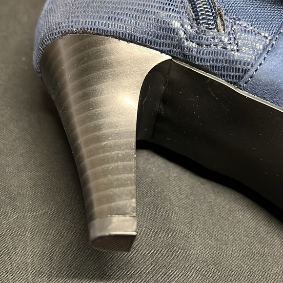 KS blue man made fabric heel boot - Picture 8 of 12